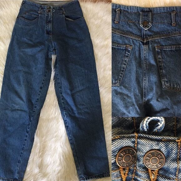 TALL The Limited High waist 2 button Vintage Jeans! 80s Era - Picture 1 of 9